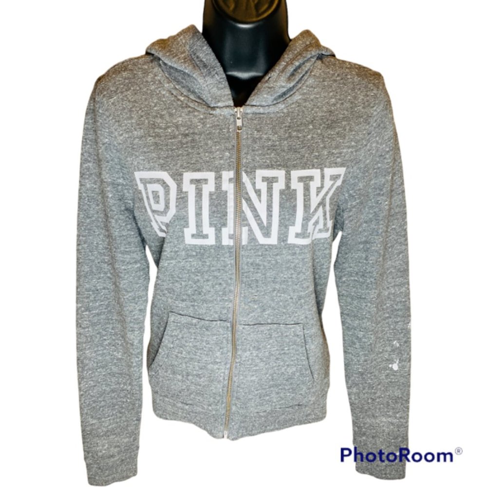 Victoria's Secret Gray Zip Up Hoodie